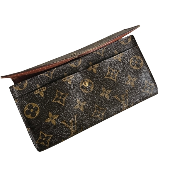 Louis Vuitton Wallet Purse Long Wallet Monogram Brown Woman Authentic Vintage - Picture 4 of 9